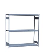 Mini-Racking, 3 Steel Shelves (72"W x 24"D x 75"H)