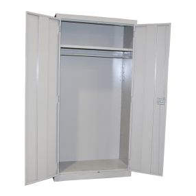 Highboy Wardrobe Cabinet, Grey, 36"W x 18"D x 72"H