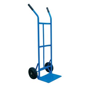 Double Grip Heavy Duty Hand Truck with 8" Cushion Rubber Wheels