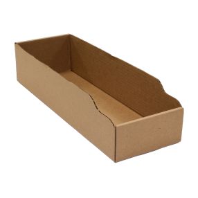 Corrugated Parts Bin 6"W x 18"D x 4-1/2"H
