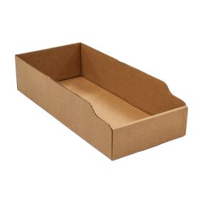 Corrugated Parts Bin 8"W x 18"D x 4-1/2"H